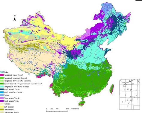 Potential Vegetation Of China From The Vegetation Map Of China 37