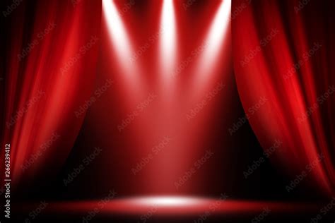 Spotlight On Stage Curtain