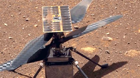 The Ingenuity Mars Helicopters Carbon Fiber Blades Can Be Seen In This