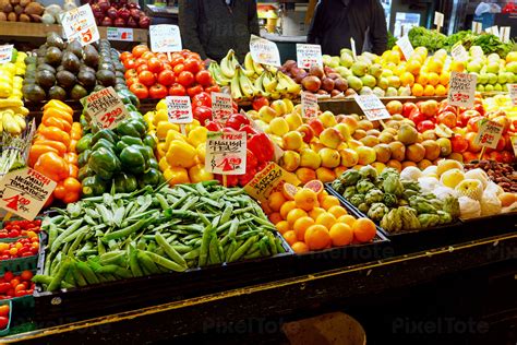 Fresh Fruit And Vegetables On Stock Photo Pixeltote