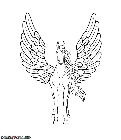 Pegasus Coloring Pages Learny Kids