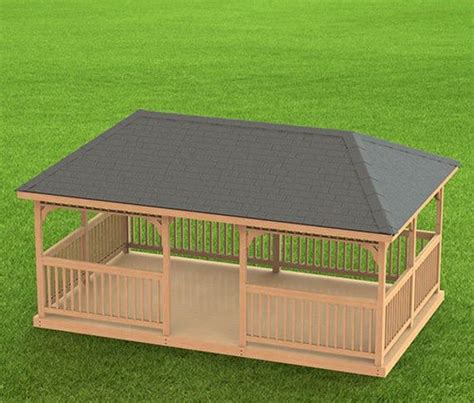 This 20×16 connext pavilion is a perfect medium size for a multitude of uses! Garden Gazebo Building Plans I Hip Roof 12 x 20 | Etsy ...