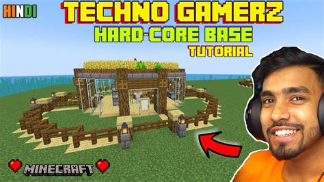 How To Make Techno Gamerz Minecraft Hardcore Base Youtube