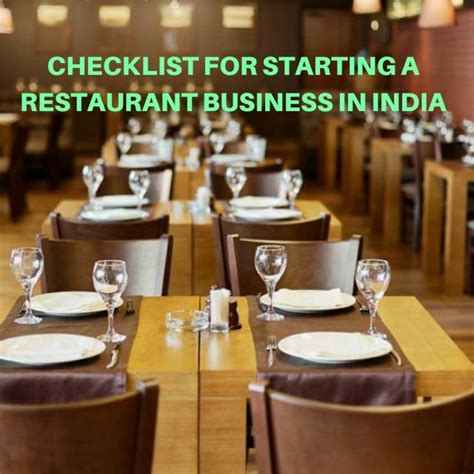Checklist For Starting A Restaurant Business In India Aapka Consultant
