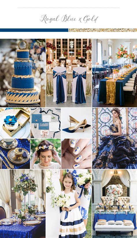 Sophisticated Rich And Elegant Wedding Palette Royal Blue Gold