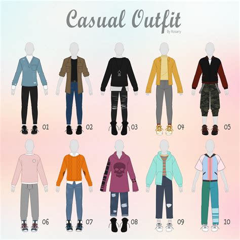 Closed Casual Outfit Adopts 30 Male By Rosariy On Deviantart