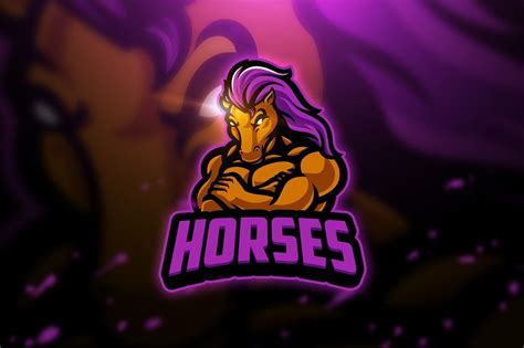 Horses Mascot And Esport Logo In 2022 Horses Mascot Game Logo Design
