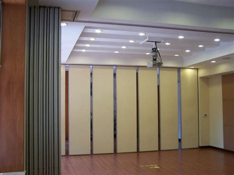 Custom Color Acoustic Office Partition Wall Sliding Door Wooden