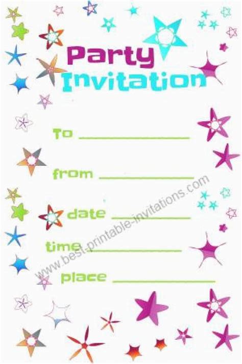 Online Printable Birthday Invitations Free Party Invitation To Print