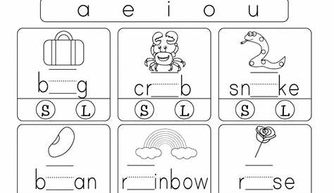 short vowel i worksheets for kindergarten