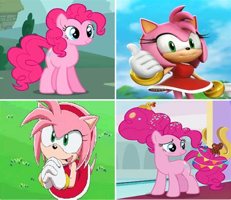 Collage Trade Pinkie Pie And Amy Rose By Guardiansoulmlp On Deviantart