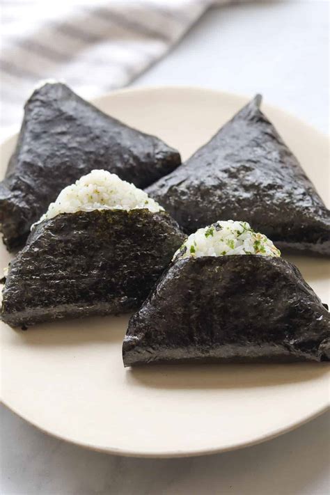 Japanese Onigiri Rice Triangles Rice Wrapped With Seaweed 2022