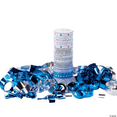 Blue Confetti Poppers
