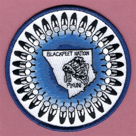 Blackfeet Nation Montana Tribal Seal Patch