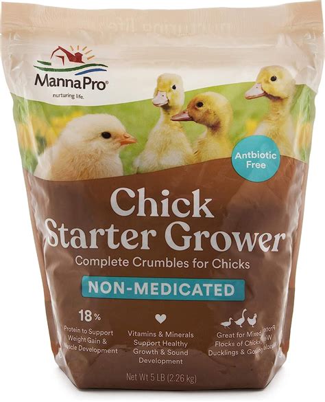Manna Pro Chick Starter Grower Non Medicated Crumbles 5lbs