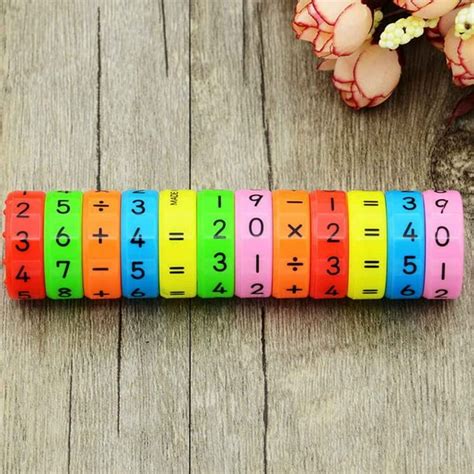 Magnetic Mathematics Learning Cylinder Numbers Toys Kindergarten