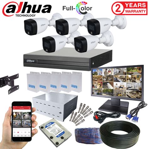 Dahua 2mp Full Color 5 Camera Complete Cctv Package Shoppy