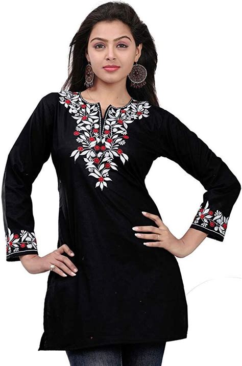 Maple Clothing Indian Cotton Tunics Kurti Top Blouse Womens India