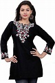 Maple Clothing Indian Cotton Tunics Kurti Top Blouse Womens India ...