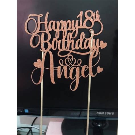 18th Birthday Cake Topper Customized Shopee Philippines
