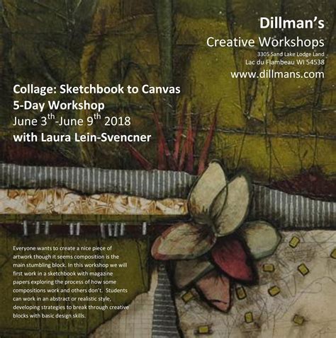 collage sketchbook to canvas or wood panels dillman s creative art workshops