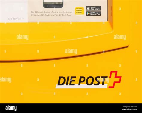 Swiss Post Box Yellow Hi Res Stock Photography And Images Alamy
