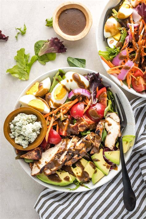 Balsamic Grilled Chicken Cobb Salad Nourish And Fete