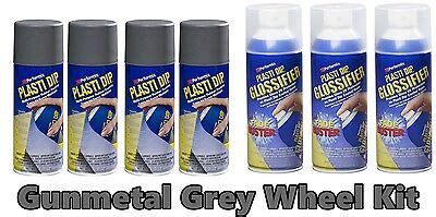 Performix Plasti Dip Gunmetal Grey Wheel Kit Glossifier Spray Oz Aerosol Cans Ebay