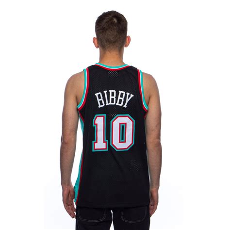 Mitchell And Ness Vancouver Grizzlies 10 Mike Bibby Black Swingman