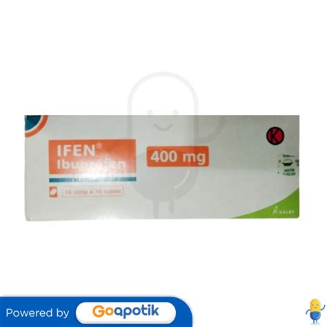 Ifen 400 Mg Box 100 Tablet Kegunaan Efek Samping Dosis Dan Aturan Pakai