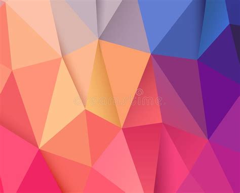 Abstract Low Poly Vector Background Illustration Stock Vector