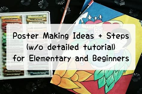 Easy Poster Making Ideas For Elementary And Beginners Youtube