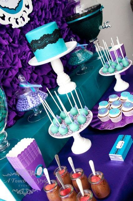 Purple And Teal Birthday Party Ideas 30th Birthday Birthdays And