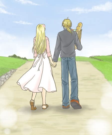 Through The Years Edward Elric And Winry Rockbell Fan Art