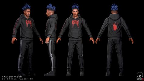 3d Model Xxxtentacion Vr Ar Low Poly Rigged Cgtrader