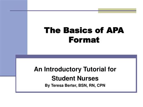 Apa Formatting Basics Powerpoint Hot Sex Picture