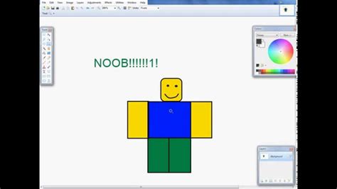 How To Draw A Roblox Noob 3 Youtube