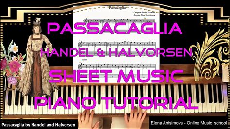 Passacaglia By Handel And Halvorsen Piano Tutorial For Beginners With