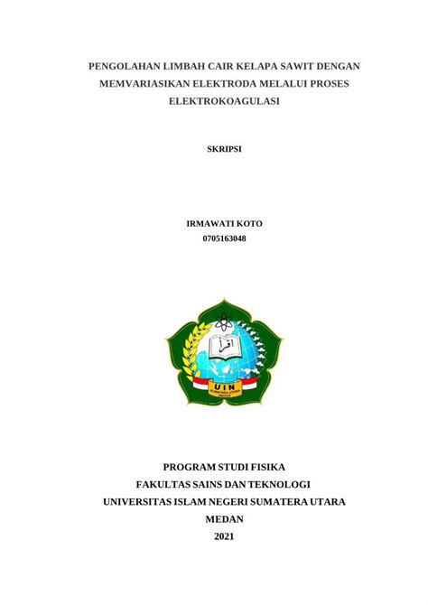 Pdf Pengolahan Limbah Cair Kelapa Sawit Dengan Dokumen Tips