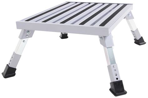 Camco Adjustable Height Platform Step Aluminum 19 Long X 14 12