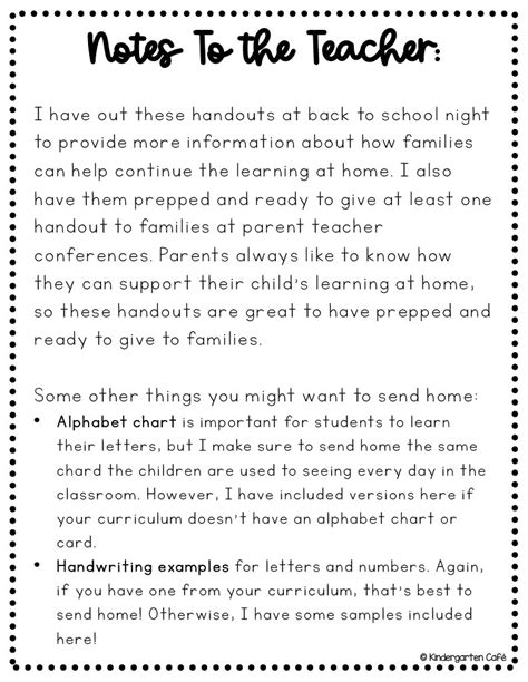 Parent Handouts Supporting Tips For Child Development By Teach Simple