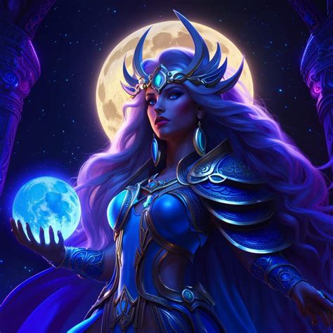 Elune The Moon Goddess The Mother Moon Warcraft 8k Resolution