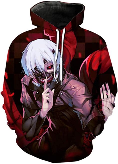 Trendy Tokyo Ghoul 3d Print Hoodies Men Women Casual Anime Hooded