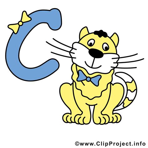Find an image of letter c to use in your next project. C cat images gratuites - Alphabet english clipart ...