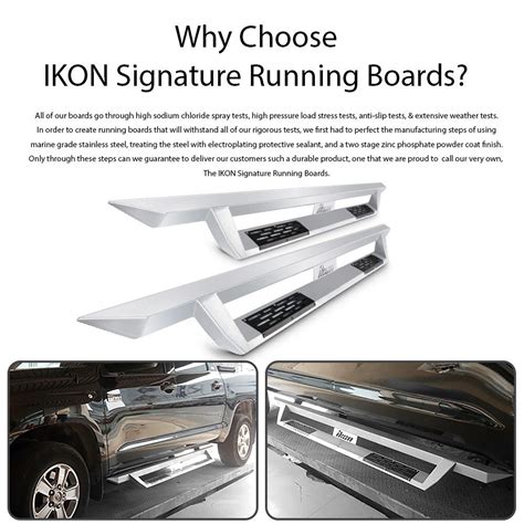 Toyota Tundra Double Cab Ikon V Style Steel Running Boards Silver Side Step Nerf Bars