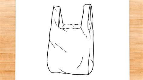 How To Draw Plastic Bag Youtube
