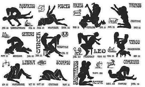 Zodiac Sign Sex Position Chart Lol Cool Stuff