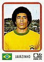 Jairzinho of Brazil. 1974 World Cup Finals card. | Futebol brasileiro ...