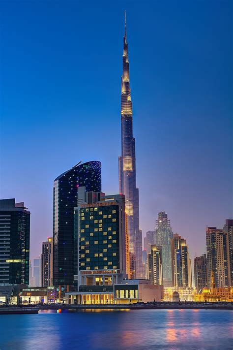 Dubai City Skyline Buildings Hd Mobile Walls