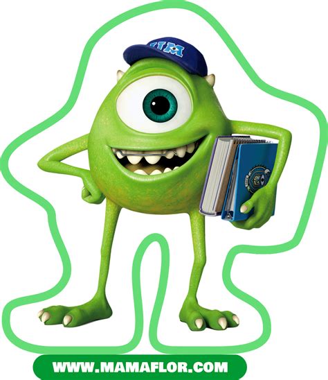 Monsters Inc Stickers Toppers Wrappers De Mike Wazowski Para